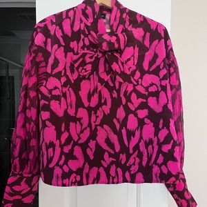 Who What Wear Pink Blouse